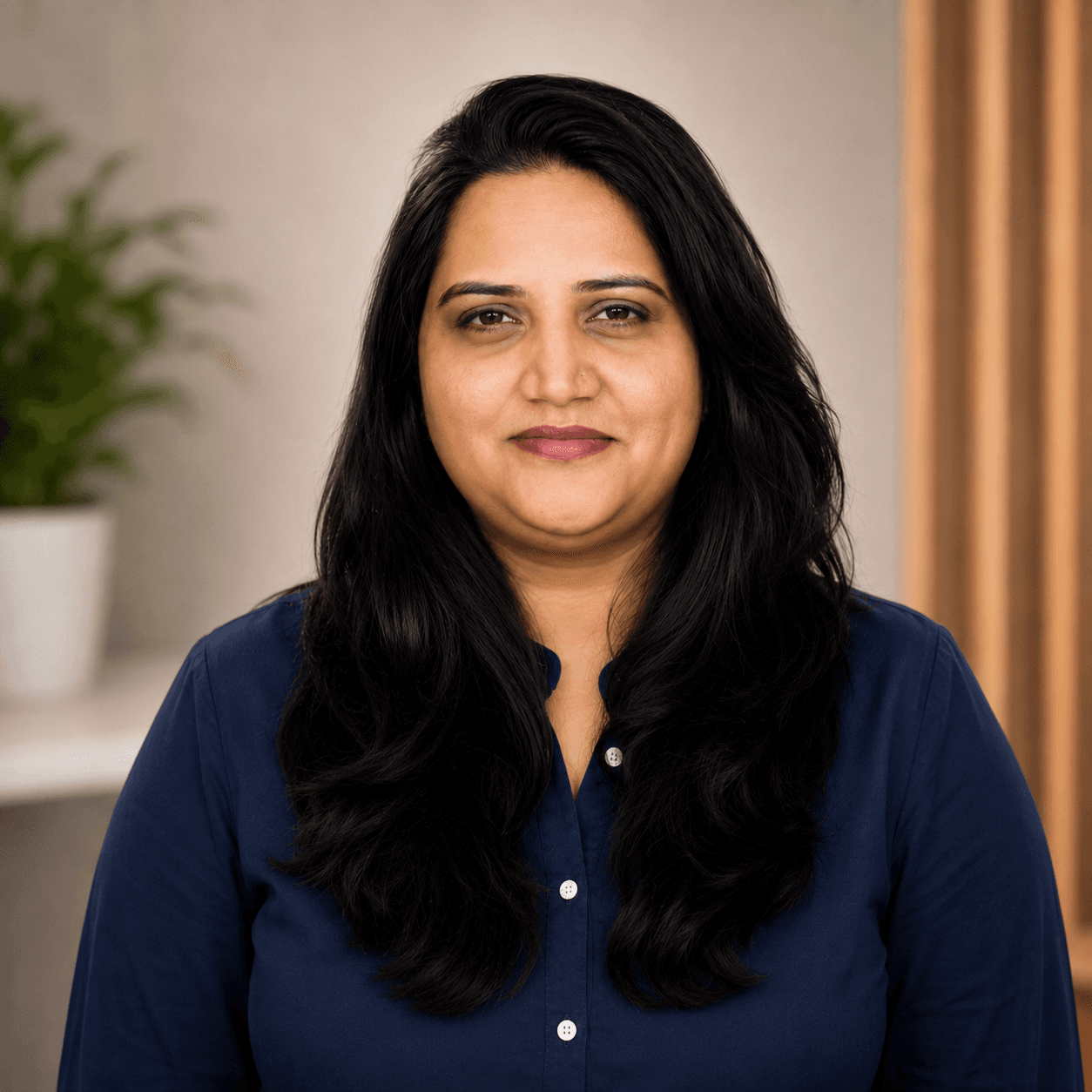 Portrait of Girija Gowda, VP of Sales and Operations at CommerceV3