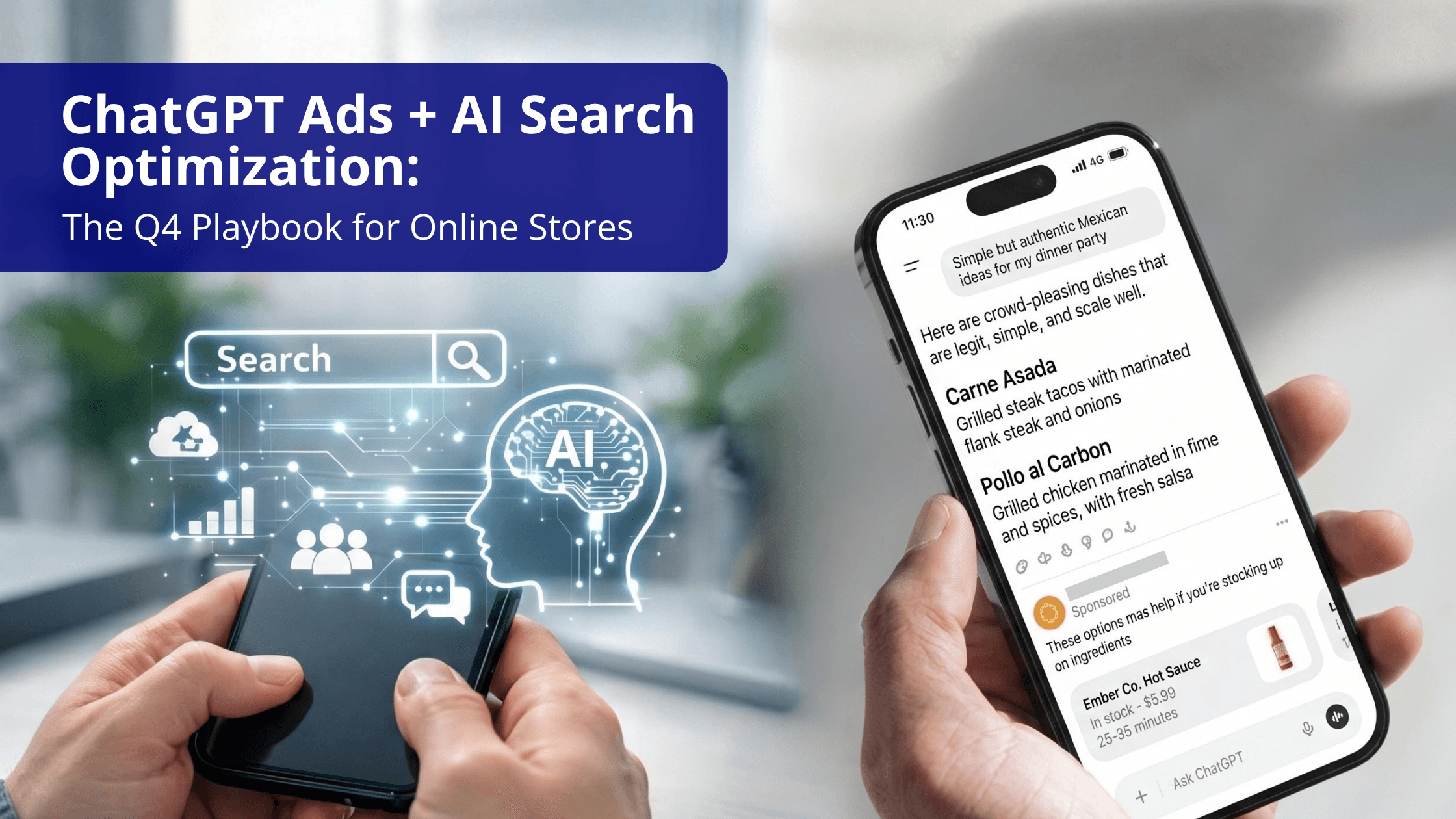 ChatGPT Ads + AI Search Optimization: The Q4 Playbook for Online Stores
